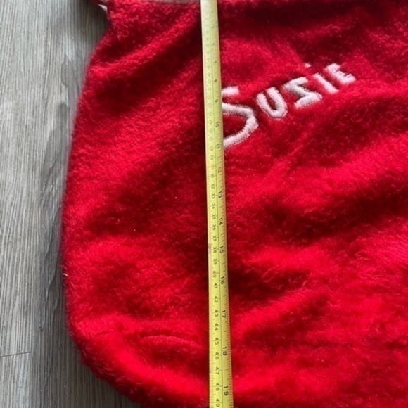 Vintage 1970’s SUZIE Christmas Holiday bag sack with zipper. 20” x 18”. EEUC. - Picture 5 of 5